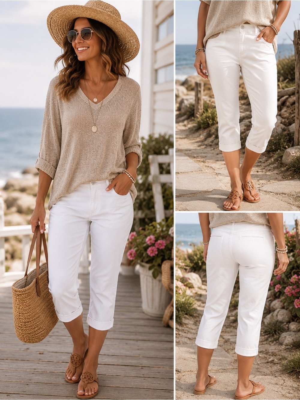 Ralph Lauren White Mid-Rise Chino Pants